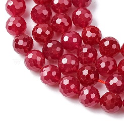 Lab Grown Red Corundum Beads Strands&nbsp;G-Z123-A01-6mm