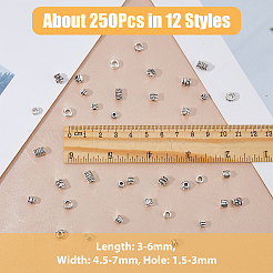 250Pcs 12 Style Tibetan Style Alloy Beads&nbsp;FIND-DC0005-28