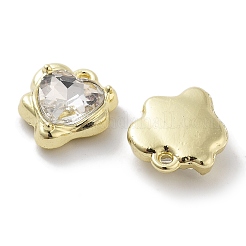 Rack Plating Alloy Rhinestone Charms&nbsp;PALLOY-F311-23G-01