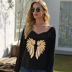 2Pcs 2 Styles Polyester Embroidery Sew on Appliques&nbsp;DIY-CY0001-02A-02