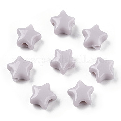 不透明なアクリルビーズ  スター  ゲインボロ  9x9.5x5.5mm  穴：2.5mm  約2050個/500g&nbsp;MACR-T047-01-04