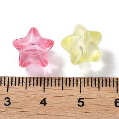 透明なアクリルビーズ  スター  ミックスカラー  11x11.5x9.5mm  穴：2mm  約870個/500g&nbsp;PACR-C007-04