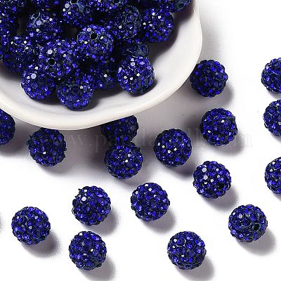 Pave Disco Ball Beads&nbsp;X1-RB-A130-10mm-10-1