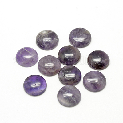 天然石アメジストカボション  半円/ドーム  8x4mm&nbsp;G-R416-8mm-30-1