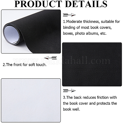 ナイロン生地  綴じ布  長方形  ブラック  890x430mm&nbsp;DIY-WH20062-133F-1