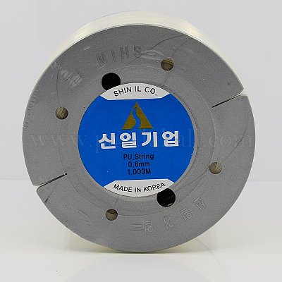 韓国製弾性水晶の線  透明  透明  0.6mm  約1093.61ヤード（1000m）/ロール&nbsp;EW-G003-0.6mm-1
