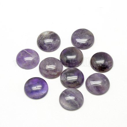 天然石アメジストカボション  半円/ドーム  8x4mm&nbsp;G-R416-8mm-30-1