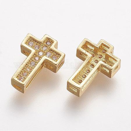 Wholesale Brass Micro Pave Cubic Zirconia Beads - Pandahall.com