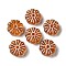 Transparent Lampwork Beads, Flower, Peru, 15x6mm, Hole: 1mm, about 48~58pcs/100g