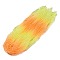 Baking Paint Transparent Glass Beads, Gradient Color, Segmented Multi-color Beads, Round, Orange, 8mm, Hole: 1mm, about 106pcs/strand, 31.10''(79cm)