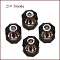 K9 Glass, Imitation Austrian Crystal Beads, Grade AAA, Faceted, Octagon, Gray, 6x4mm, Hole: 0.7~0.9mm