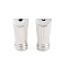 Brass Beads, Mixed Shapes, Rack Plating, Long-Lasting Plated, Cadmium Free & Lead Free, Platinum, Column, 10x5mm, Hole: 1mm