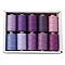 10 Colors Polyester Sewing Thread, Mixed Color, Packing: 63x34x12mm, 10pcs/set