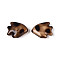 Transparent Acrylic Beads, Fish, Camel, 17.5~18x21~22x6.5~7mm, Hole: 2.2mm