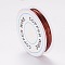 Round Copper Jewelry Wire, Saddle Brown, 20 Gauge, 0.8mm, about 9.84 Feet(3m)/roll