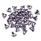 Glass Rhinestone Cabochons, Back Plated, Triangle, Tanzanite, 6x7x3mm