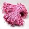 7 Inner Cores Polyester & Spandex Cord Ropes, with Patterns, for Rope Bracelets & Shoe Lace Cord Making, Violet, 4mm, about 109.36 yards(100m)/bundle, 420~500g/bundle