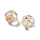 Handmade Gold Sand Bumpy Lampwork Beads&nbsp;LAMP-V001-04-3
