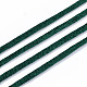 ポリエステル糸  サテンラテイルコード  濃い緑  2mm  約10 M /バンドル&nbsp;OCOR-S124-13-3