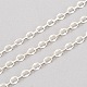 Brass Dapped Cable Chains&nbsp;KK-I647-04MS-1