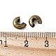 アイアン製つぶし玉カバーカシメ玉カバー  アンティークブロンズカラー  サイズ：直径約5mm  穴：1.5~1.8mm&nbsp;IFIN-H030-AB-3