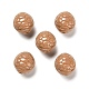 不透明なアクリルビーズ  亀の甲  ペルー  10~11x12mm  穴：1.8mm  約625個/500g&nbsp;OACR-G037-01B-1