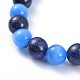 Natural Lapis Lazuli(Dyed) Stretch Bracelets&nbsp;BJEW-JB04506-04-2