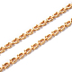 真鍮リンクチェーン  uの形状  溶接されていない  ニッケルフリー  18KGP本金メッキ  9.5x5x2mm&nbsp;CHC-T014-001G-NF-1