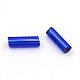ガラス竹ビーズ  銀並ぶ  ミディアムブルー  6~8x1.8mm  穴：0.6mm  10000個/ポンド&nbsp;TSDB6mm28-2