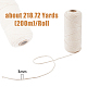 200M Holloe Cotton Braided Thread&nbsp;OCOR-WH0080-96-2