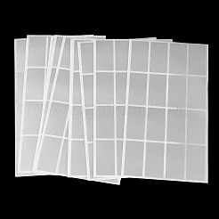 ペット用粘着ステッカー1袋  長方形  手書きラベルステッカー  銀  174x95x0.1mm  10枚/袋&nbsp;DIY-TADJ0001-21A