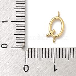 304 Stainless Steel Letter Connector Charms&nbsp;STAS-M108-01G-17