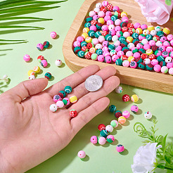 180Pcs 9 Colors Fruits Theme Handmade Polymer Clay Beads&nbsp;CLAY-TA0001-94