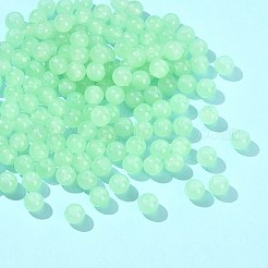 2 Strands Baking Paint Imitation Jade Glass Round Bead Strands&nbsp;DGLA-FS0001-20D
