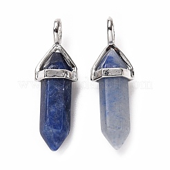 Dyed & Heated Natural Blue Aventurine Pointed Pendants&nbsp;G-K329-62P