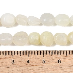 天然新しいヒスイの​​ビーズ連売り  ナゲット  タンブルストーン  9~11x8~10x6~10mm  穴：0.8mm  約18~19個/連  6.89~7.28''（17.5~18.5センチメートル）&nbsp;GG-CBA787B-A22
