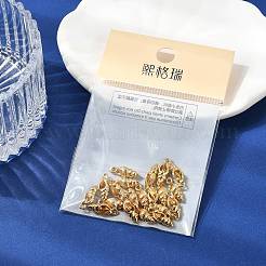 シェグレース真鍮製貝殻型チャーム  カドミウムフリー＆ニッケルフリー＆鉛フリー  18KGP本金メッキ  12x4x3.5mm  穴：1.2mm&nbsp;XGR0171G-103G