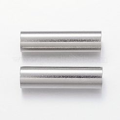 Tarnish Resistant 304 Stainless Steel Tube Beads&nbsp;X-STAS-P128-10