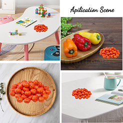 Mini Foam Imitation Pumpkin&nbsp;DJEW-WH0063-36