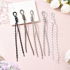 ポリエステルロープペンダント装飾5個  バッグの飾りに  ミックスカラー  280~285x12.5~13mm&nbsp;HJEW-JM04424-01