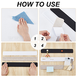 12Pcs 3 Colors Self-adhesive Felt Crafts&nbsp;FIND-PH0027-74