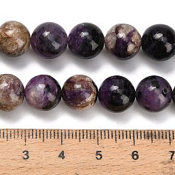 Natural Charoite Beads Strands&nbsp;G-G300-A01-10mm