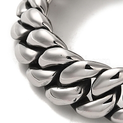 304 Stainless Steel Cuban Link Chain Bracelets for Men&nbsp;BJEW-Q341-16AS