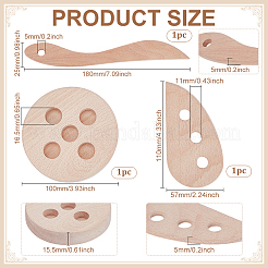 Wooden Ceramic Throwing Rib Tool&nbsp;DIY-WH0622-271