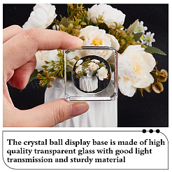 Glass Crystal Ball Display Pedestals&nbsp;AJEW-WH0314-623