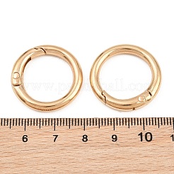 亜鉛合金スプリングゲートリング  リング  ライトゴールド  25x3.5mm&nbsp;AL-CBAC079-07LG
