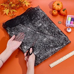 Spider Web Pattern Polyester Fabric&nbsp;DIY-WH0671-114