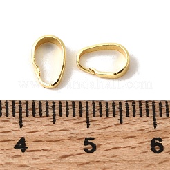 真鍮製バチカン  長持ちメッキ  ラックめっき  ゴールドカラー  8x5x2.7mm  穴：7x4mm&nbsp;KK-F932-01B-G