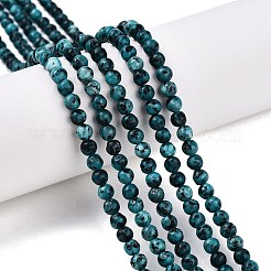 Dyed Natural White Jade Beads Strands&nbsp;G-T140-4mm-B09
