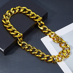 Resin Cuban Link Chain Necklaces for Men Women&nbsp;NJEW-WH0002-242